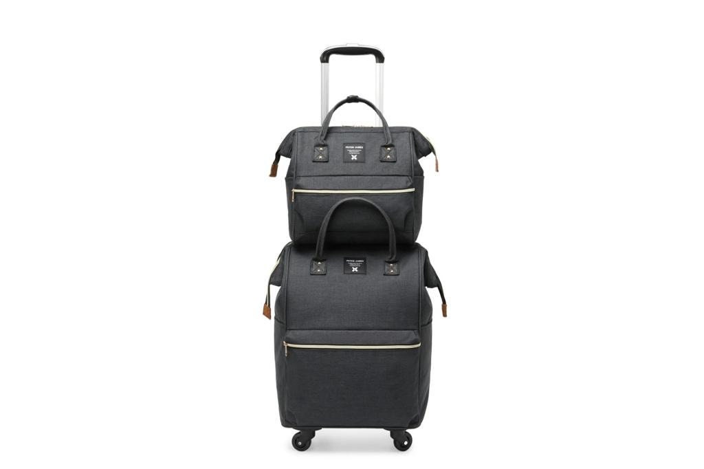 3 in 1 Bag Set Backpack Handbag Trolley. Soft Shell Suitcase Luggage With 4 Wheels Etsy