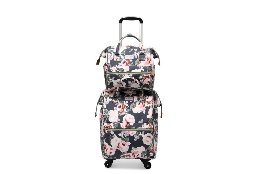 3 in 1 Bag Set Backpack Handbag Trolley. Soft Shell Suitcase Luggage With 4 Wheels Etsy