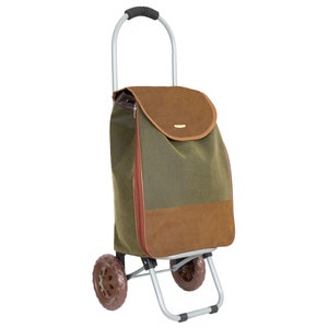 Wózek na zakupy Heavy Duty z przedłużeniem Strong Landry Basket Wózek na zakupy spożywcze 35L Zielony