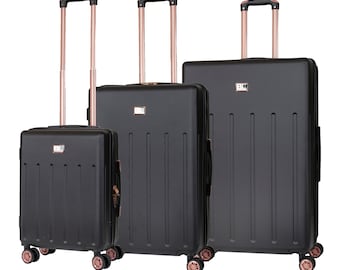 Hard Shell Suitcase with 4 Spinner Wheels Travel Luggage Black