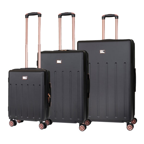 Hard Shell Suitcase with 4 Spinner Wheels Travel Luggage Black