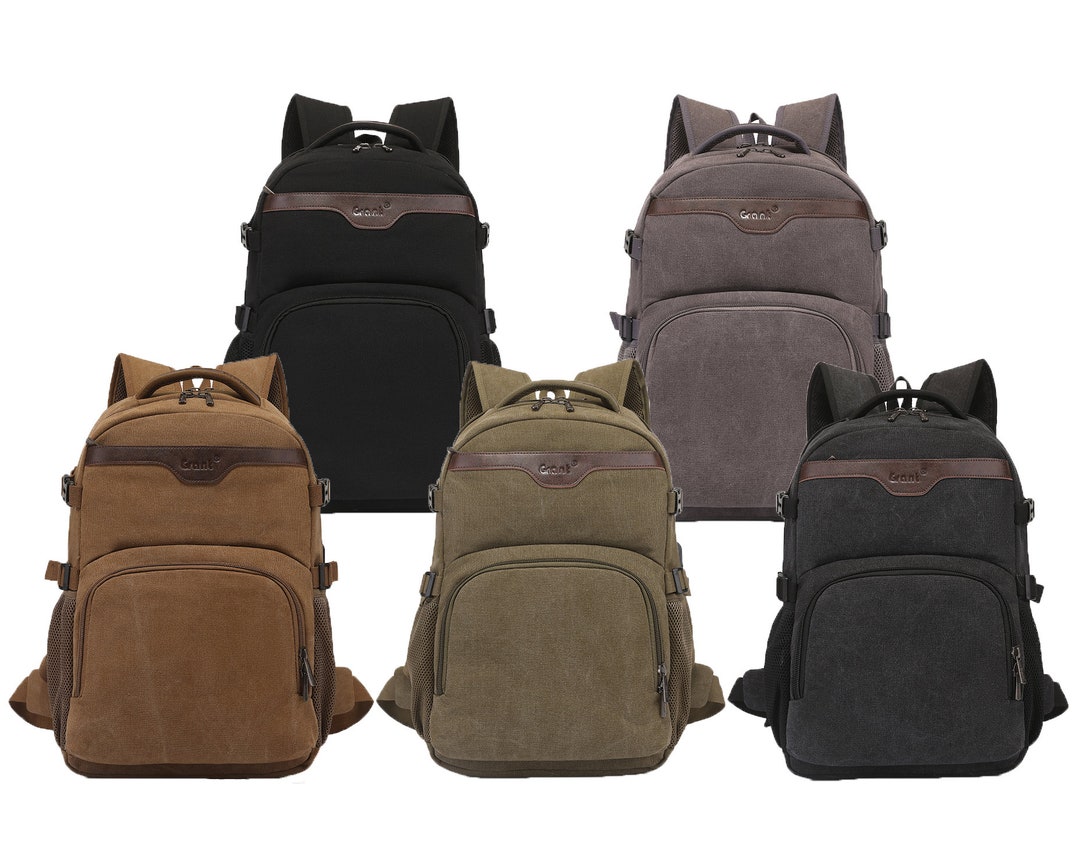 Backpack Unisex Rucksack With Laptop Compartment and Charging Cable