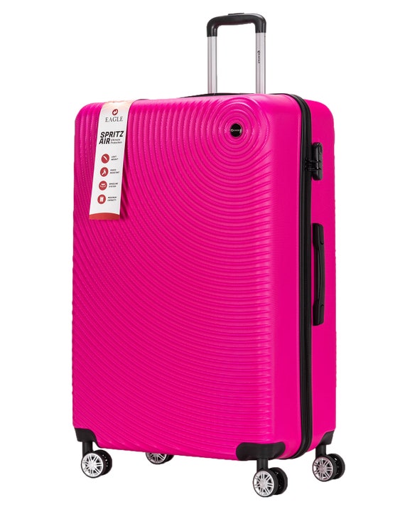 Circle ABS Hard Shell Suitcase With 4 Spinner Wheels Travel