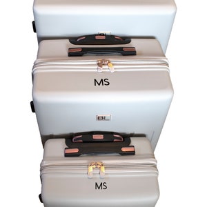 Gepäck Hartschalenkoffer Off-White Farbe Bild 5