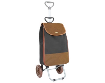 Carro de Compra Telescópico con extensión Strong Landry Basket Carro de la compra Negro-marrón 35 L