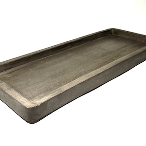 Elegant concrete tray | Rectangular | Satin finish and dirt-resistant