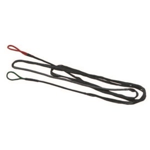May include: Black bowstring with red and green string loops.