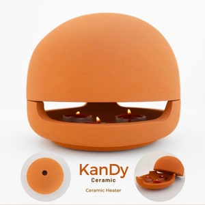 KanDy Ceramic Candle Fireplace | TerraCotta Heater |Pot Heater| Tea Light|Candle Room Heater|Terracotta Candle Heater|Ceramic Mini Fireplace