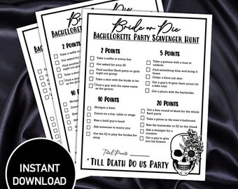 Bachelorette Scavenger Hunt