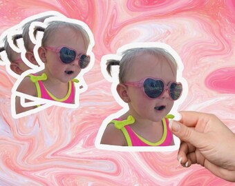 CUSTOM Photo Stickers-Perfect party favor!