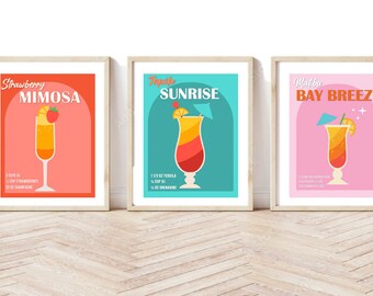 DIGITAL Retro Cocktail Signs