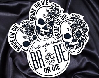 Bride or Die Bachelorette Party Stickers