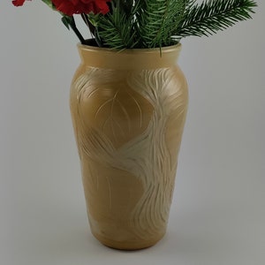 Yellow Aspen Leaf Vase