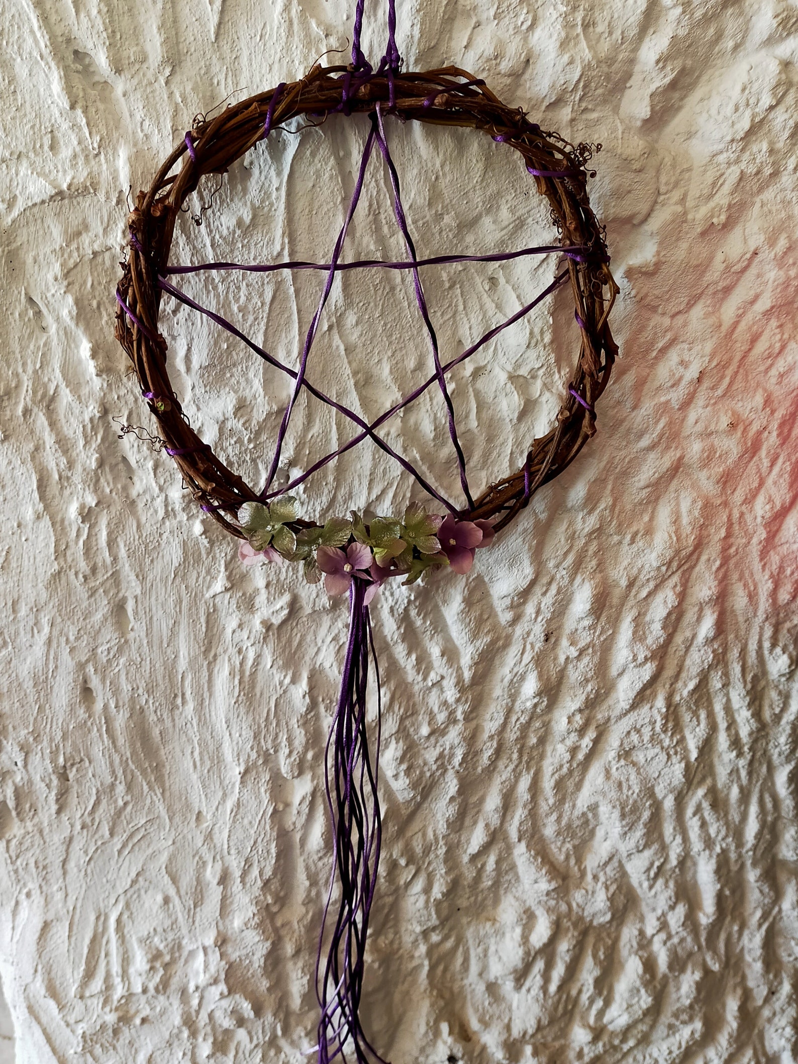 Wreath With Pentagram Pagan Wreath Pentagram Wiccan Wreath Etsy