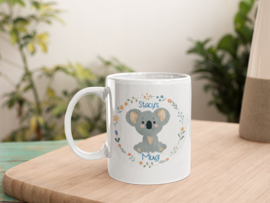 Personalized Koala Mug Koala Gifts Koala Gift for Her Cute 
