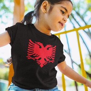 Kids Boys or girls Albanian tee Children's Albania T Shirt 