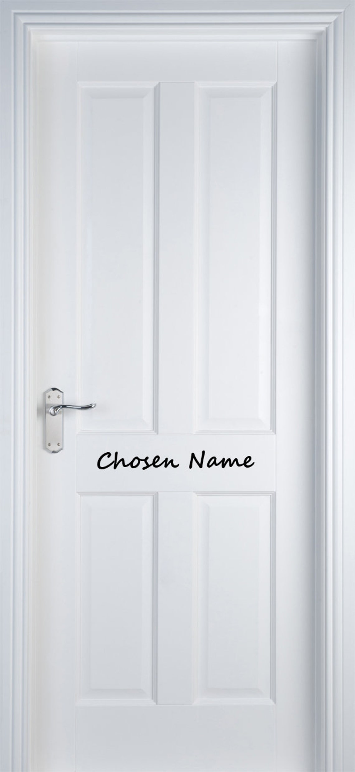 Personalised Door Name Label vinyl Door Name Label Self Etsy