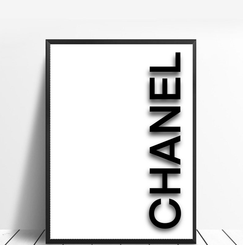 Chanel Wall Art Etsy