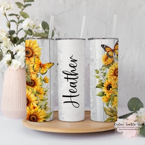 Personalized Tumbler with Lid and Straw Custom Stainless Steel Cups Mug  with Engraved Name Text Cust…See more Personalized Tumbler with Lid and  Straw