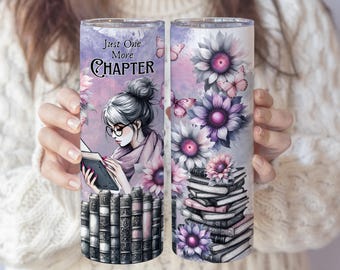 Beker voor boekenliefhebbers | Boekachtig cadeau voor lezers | Koffiekopje boekenclub | Beker met rietje van 20 oz