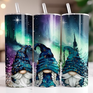 Aurora Borealis Wichtelbecher: Himmlische Tasse mit Strohhalm