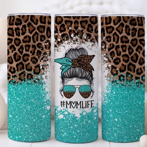 Blue Mom Life Tumbler with Straw - Blue Mom Life Cup, Cute First Time Mom Gift, Insulated Blue Mom Life Mug