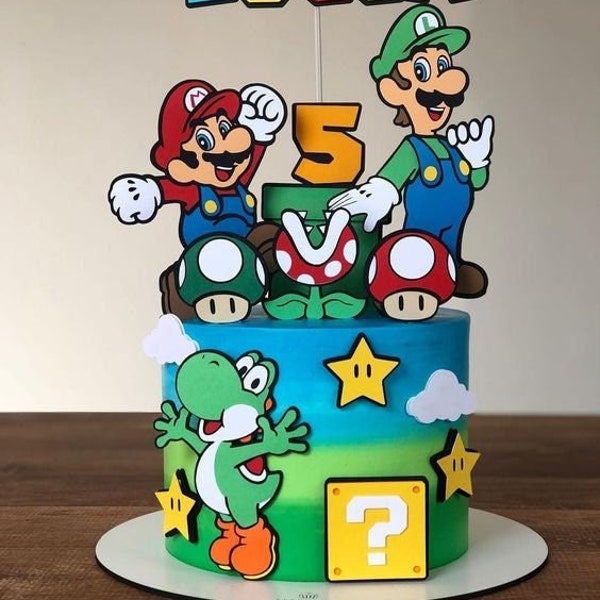 Mario - Super Mario - Super Mario Bros - Cumpleaños de Mario - Decoración de Mario - Fiesta de Mario