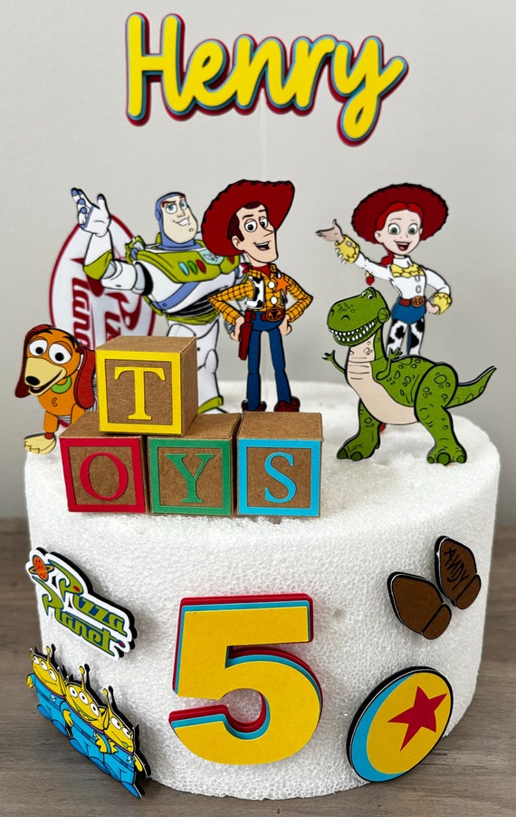 Toy Story cake topper - Woody - Buzz Lightyear - Toy Story Birthday Party -Inspired Toy Story - Disney