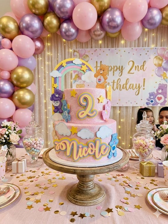 Care Bears Cake Topper - Inspired Care Bears - Care Bears birthday party