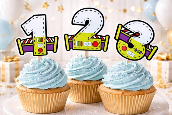 Printable Buzz Lightyear - Toy Story cupcake toppers - Inspired Toy Story - Disney