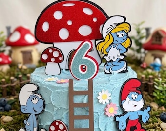 Smurfen Feestserviesset (51-delig) – Voor 10 Gasten Met Tafelkleed, Bekers, Borden & Servetten