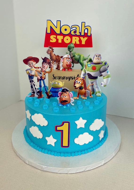 Topper de pastel de Toy Story / Woody / Buzz Lightyear / - Etsy México