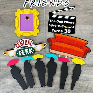 Friends Cake Topper -Inspired Friends - Friends Cupcake topper - Friends Birthday Party