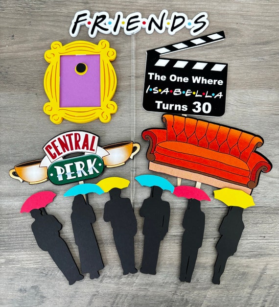 Friends Cake Topper -Inspired Friends - Friends Cupcake topper - Friends Birthday Party