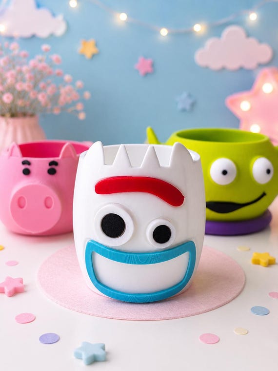 Set of 3 Toy Inspired Candy Containers | 3D Printed Party Favor Boxes | Birthday Treat Holders | Kids Party Decor | Reusable Candy Cups