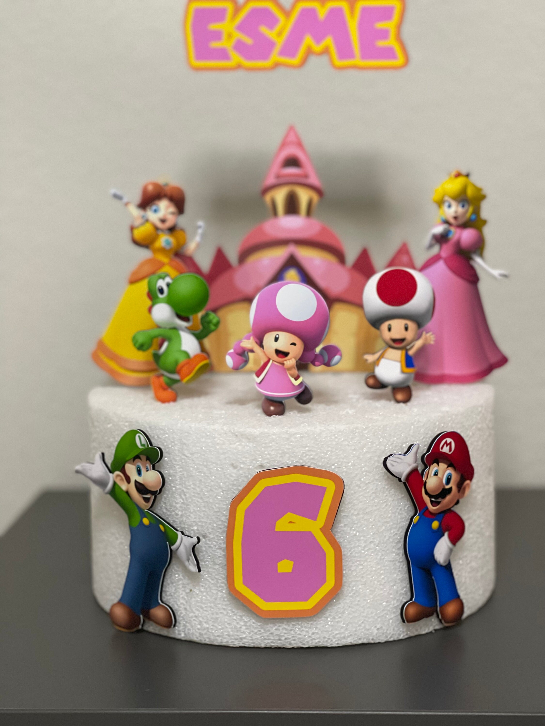 Princess Peach Cake Topper Princess Daisy Cake Topper Mario 