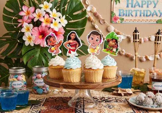 Moana Cupcake toppers - Inspired Moana - Inspired Disney
