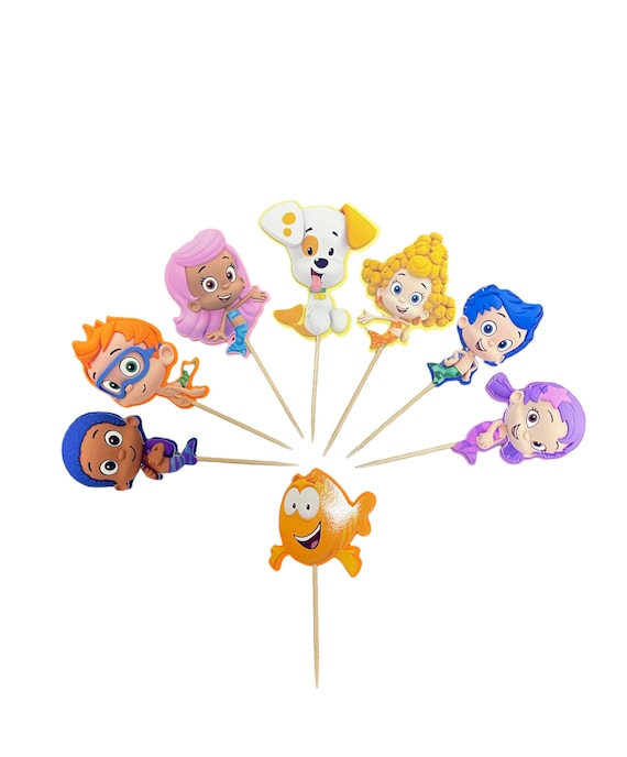 Inspired Bubble Guppies Cupcake Topper - Set of 14 Bubble Guppies toppers - Cupcake Decorations, Bubble Guppies Party Theme