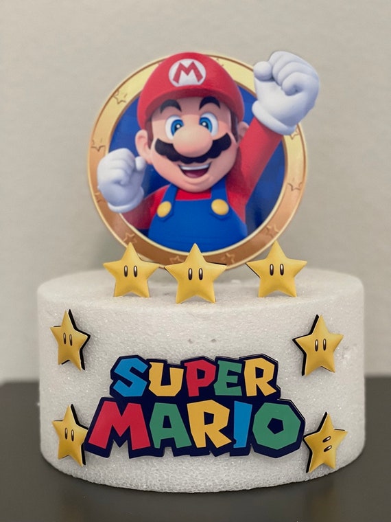 Mario Mario Cake Topper Mario Birthday Super Mario Party 