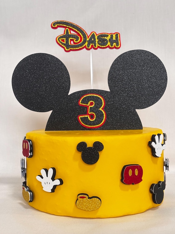 Mickey Cake topper - Inspired Mickey - Mickey Birthday Party - Disney