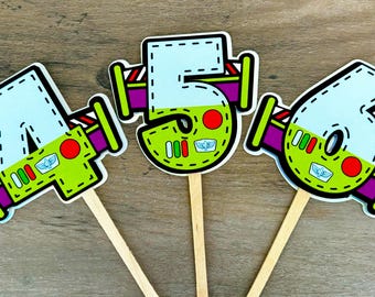 Printable Buzz Lightyear - Toy Story cupcake toppers - Inspired Toy Story - Disney