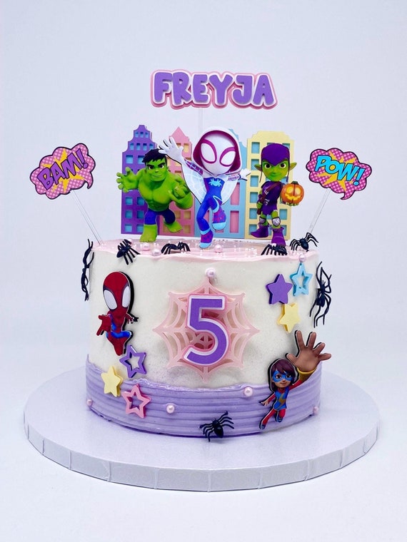 Ghost Sipdey Cake topper - Inspired Spidey Ghost - Superheroes cake topper