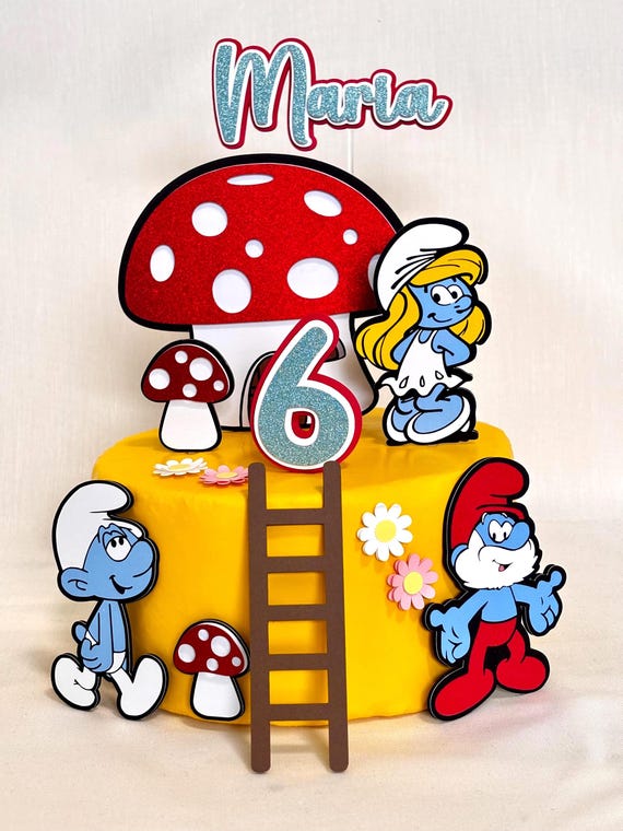 Smurfs Inspired - Smurfs cake toppers - Smurfs Birthday Party