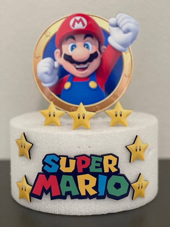 Mario Mario Cake Topper Mario Birthday Super Mario Party 