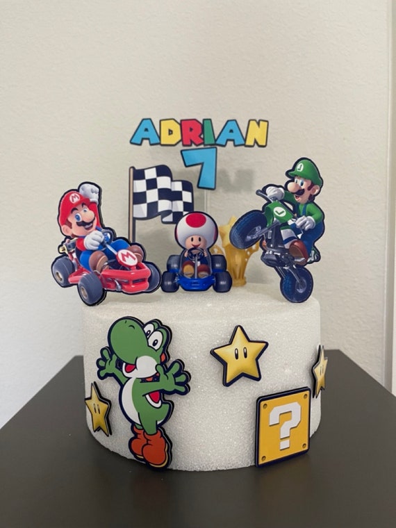 Mario Kart Birthday Party / Mario Kart Cake Topper / Super - Etsy Australia