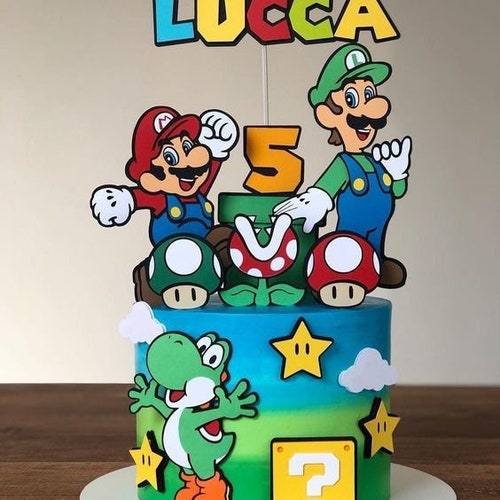 Super Mario Cake Topper - Etsy