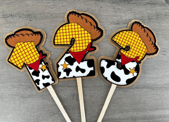 Woody Cupcake toppers - Inspired Toy Story - Toy Story cupcake topper - Toy Story Birthday party - Disney