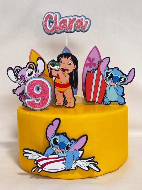 Stitch cupcake topper - Cute Stitch Cupcake Topper - Lilo and Stitch cake topper - Inspired Lilo and Stitch