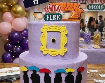 Friends Cake Topper -Inspired Friends - Friends Cupcake topper - Friends Birthday Party
