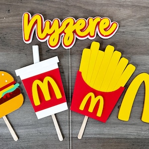 McDonalds Cake Topper - Inspired Mcdonalds